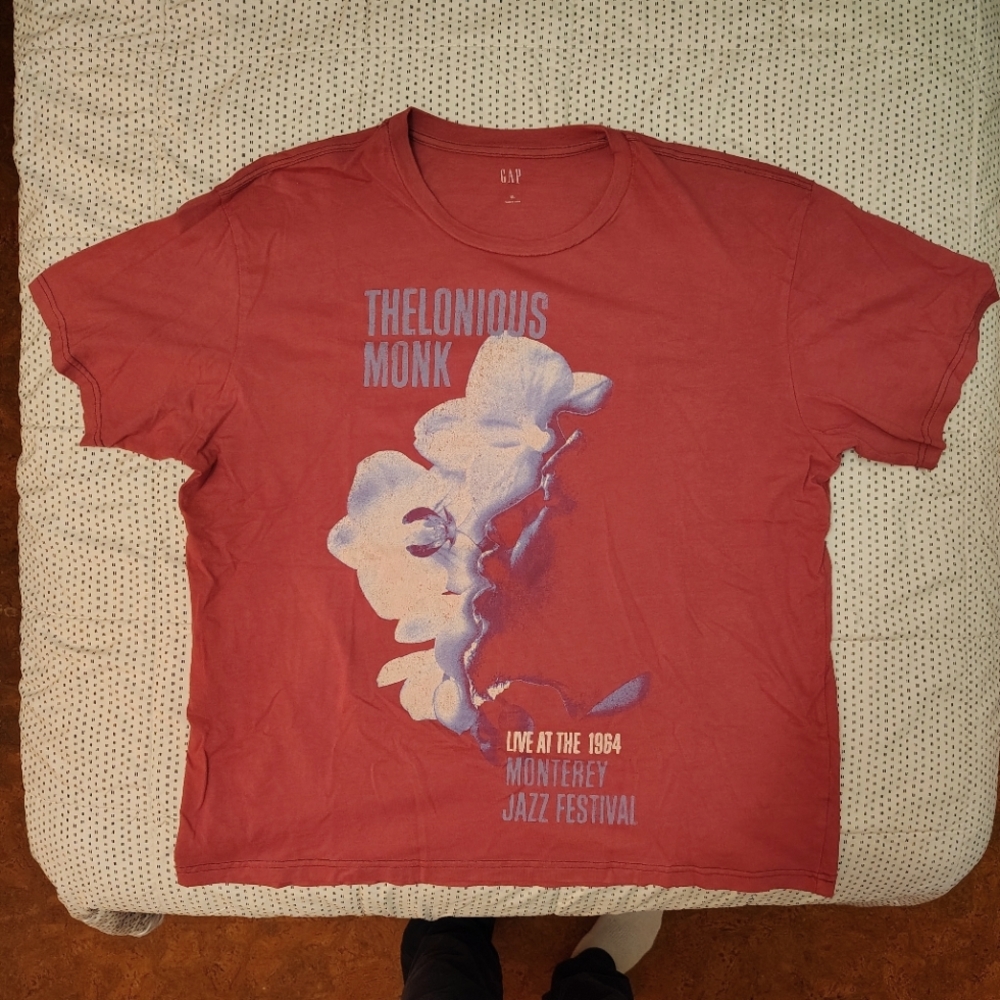 Thelonius Monk Monterey Jazz Festival 1964 Shirt - size XL